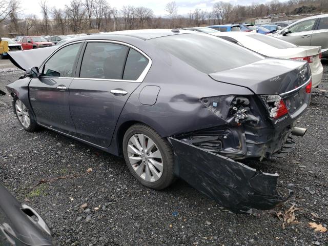 1HGCR2F8XFA083727 - 2015 HONDA ACCORD EXL GRAY photo 2