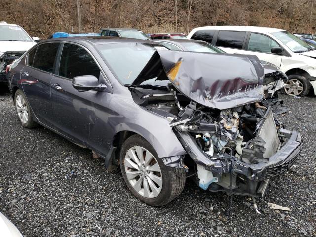 1HGCR2F8XFA083727 - 2015 HONDA ACCORD EXL GRAY photo 4