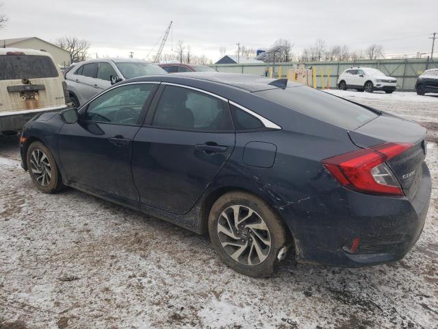 2HGFC2F70JH585243 - 2018 HONDA CIVIC EX BLUE photo 2