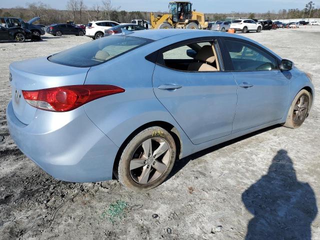 KMHDH4AE7DU716075 - 2013 HYUNDAI ELANTRA GLS BLUE photo 3