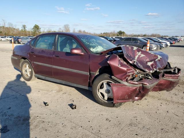 2G1WF52E639313474 - 2003 CHEVROLET IMPALA BURGUNDY photo 4