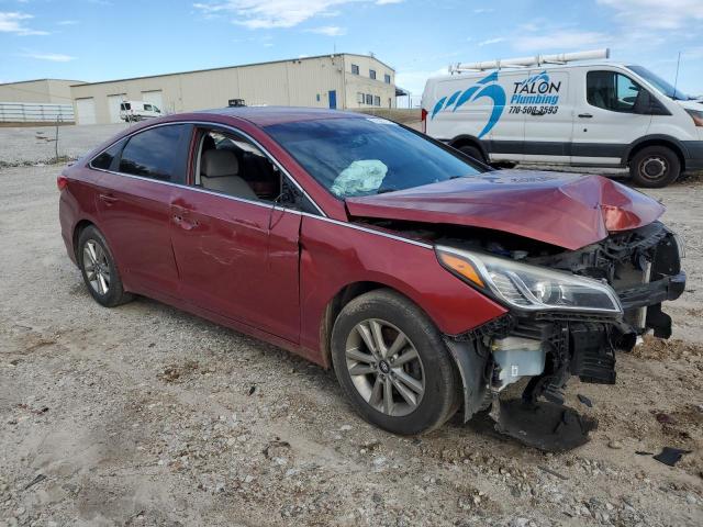 5NPE24AF9GH286793 - 2016 HYUNDAI SONATA SE RED photo 4