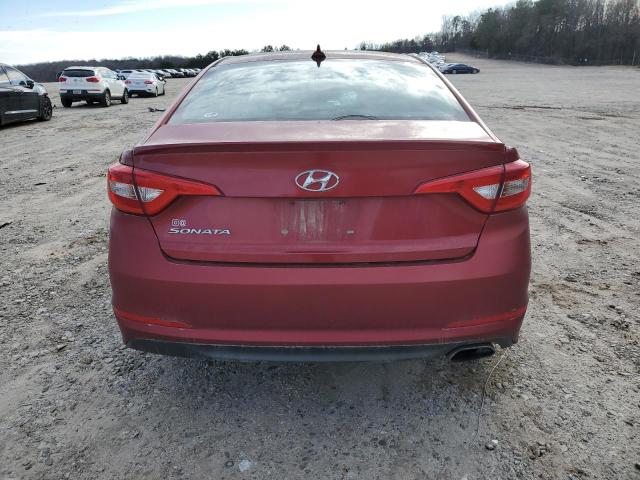 5NPE24AF9GH286793 - 2016 HYUNDAI SONATA SE RED photo 6