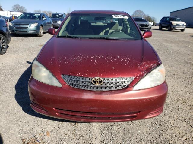 4T1BF32K93U048595 - 2003 TOYOTA CAMRY LE RED photo 5