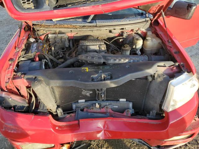 1FTPX14574NB41811 - 2004 FORD F150 RED photo 11