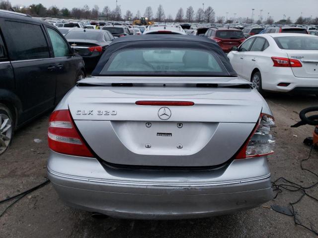 WDBTK65G14T016338 - 2004 MERCEDES-BENZ CLK 320 SILVER photo 6