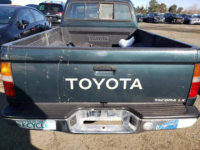 4TAVL52N7VZ271378 - 1997 TOYOTA TACOMA XTRACAB GREEN photo 6