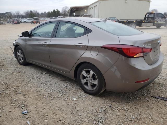 5NPDH4AE6FH613277 - 2015 HYUNDAI ELANTRA SE BROWN photo 2