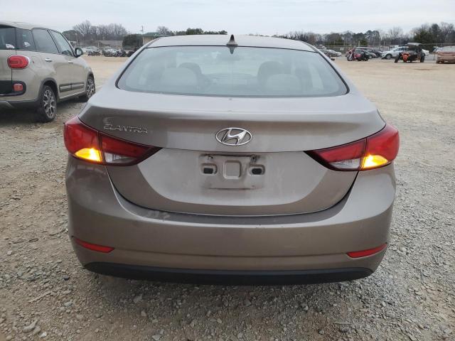 5NPDH4AE6FH613277 - 2015 HYUNDAI ELANTRA SE BROWN photo 6