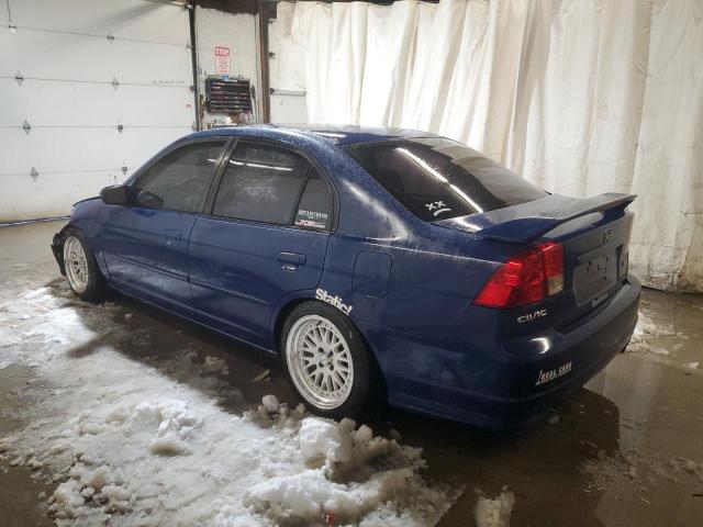 2HGES25764H562473 - 2004 HONDA CIVIC EX BLUE photo 2