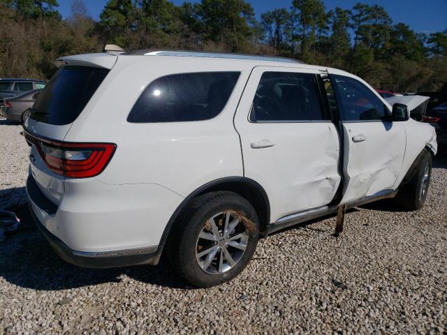 1C4RDHDG0GC360203 - 2016 DODGE DURANGO LIMITED WHITE photo 3