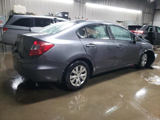 19XFB2F58CE100331 - 2012 HONDA CIVIC LX GRAY photo 3