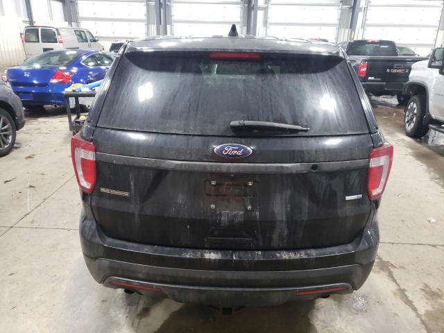 1FM5K8AR0HGE14762 - 2017 FORD EXPLORER POLICE INTERCEPTOR أسود صورة 6