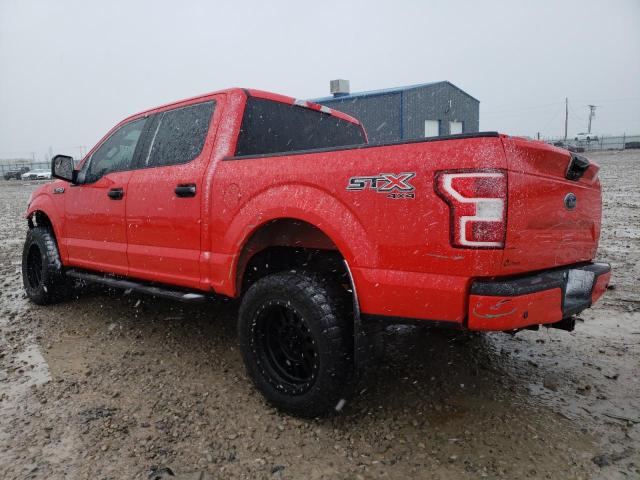 1FTEW1EP9JFD20965 - 2018 FORD F150 SUPER RED photo 2