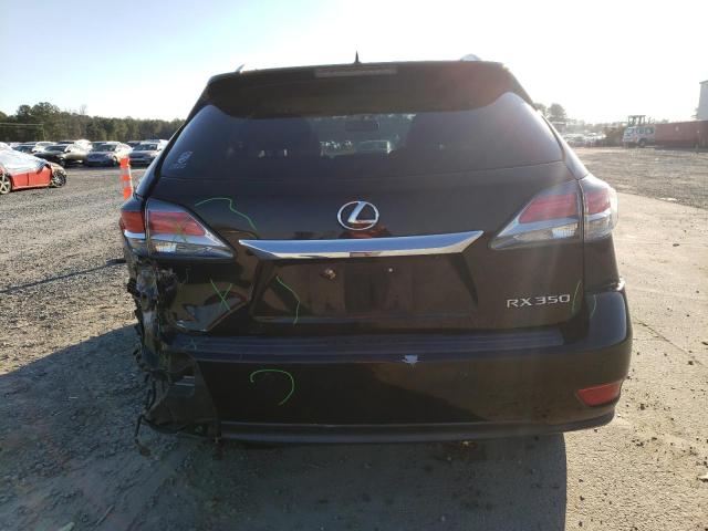 2T2ZK1BA5DC111387 - 2013 LEXUS RX 350 BLACK photo 6