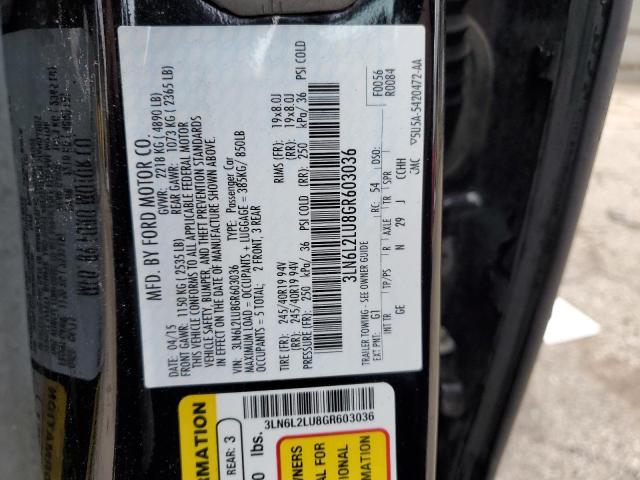 3LN6L2LU8GR603036 - 2016 LINCOLN MKZ HYBRID BLACK photo 12