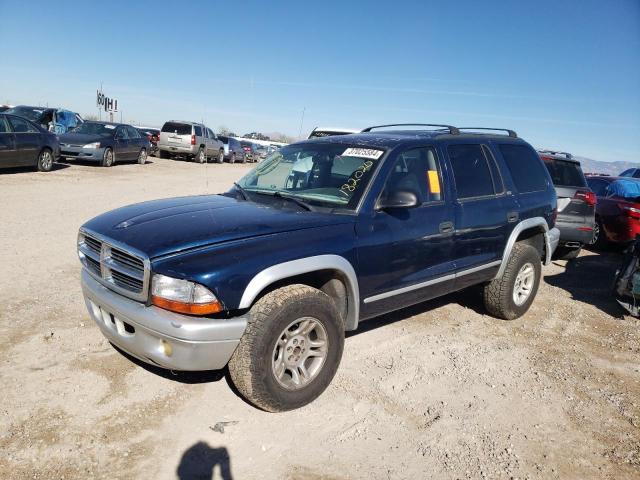 1B8HS58N62F182020 - 2002 DODGE DURANGO SLT PLUS BLUE photo 1