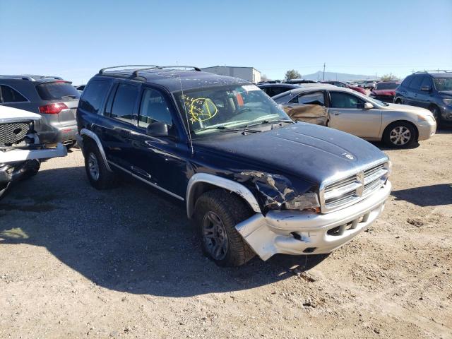 1B8HS58N62F182020 - 2002 DODGE DURANGO SLT PLUS BLUE photo 4