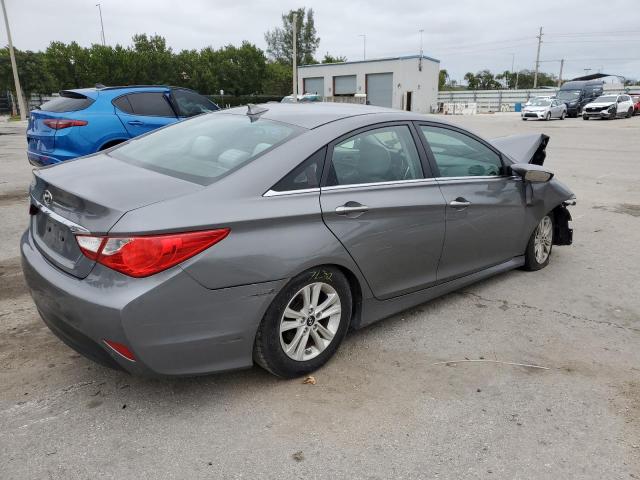 5NPEB4AC5EH859658 - 2014 HYUNDAI SONATA GLS GRAY photo 3