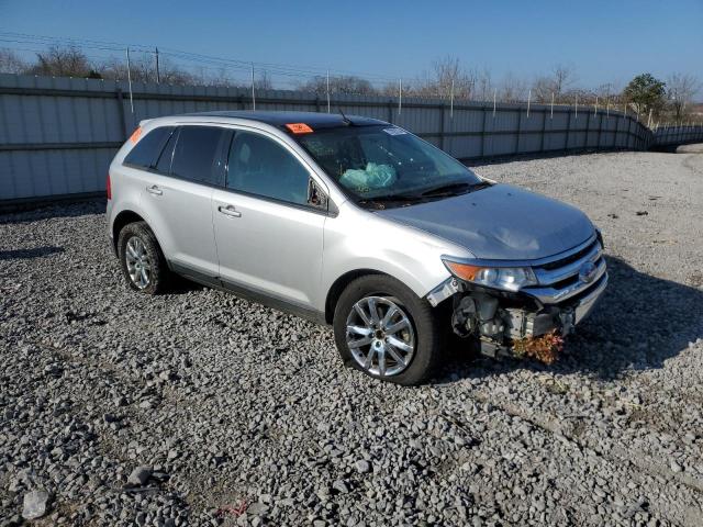 2FMDK3JC2EBB51817 - 2014 FORD EDGE SEL SILVER photo 4