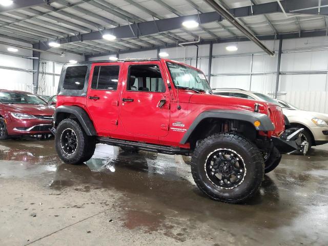 1J4BA3H18AL152395 - 2010 JEEP WRANGLER U SPORT RED photo 4