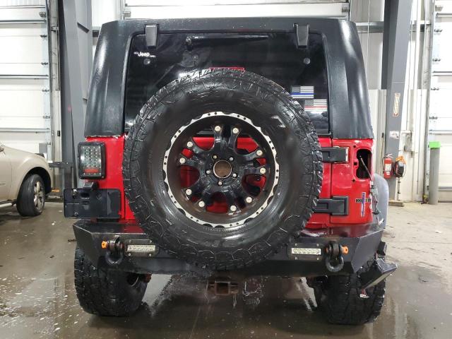 1J4BA3H18AL152395 - 2010 JEEP WRANGLER U SPORT RED photo 6