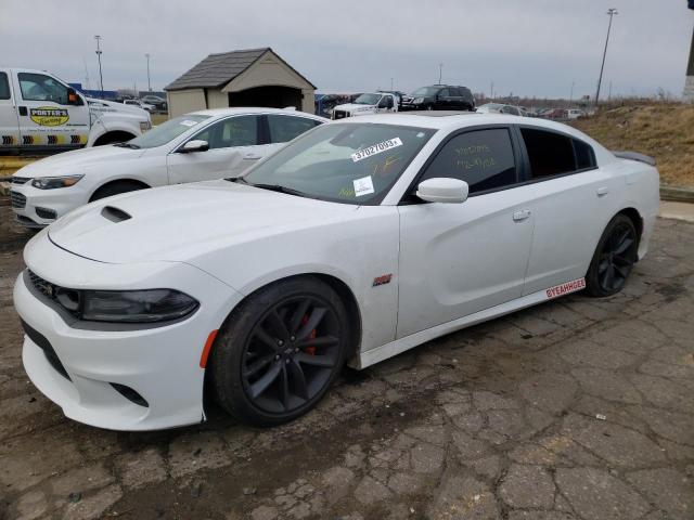 2C3CDXGJ0KH634937 - 2019 DODGE CHARGER SCAT PACK WHITE photo 1