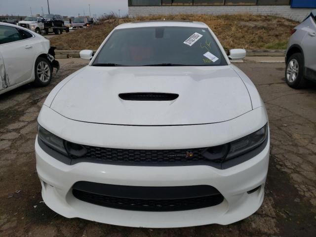 2C3CDXGJ0KH634937 - 2019 DODGE CHARGER SCAT PACK WHITE photo 5