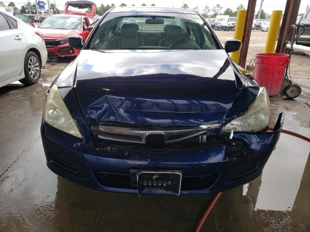 1HGCM66587A067166 - 2007 HONDA ACCORD EX BLUE photo 5