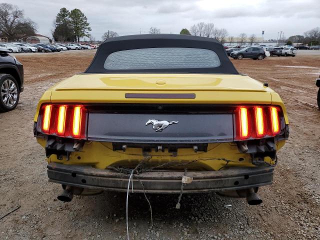 1FATP8UH3H5267354 - 2017 FORD MUSTANG YELLOW photo 6