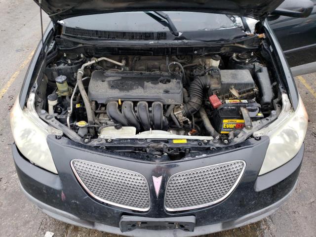 5Y2SL65887Z424016 - 2007 PONTIAC VIBE BLACK photo 11