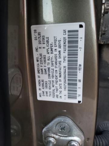 1HGCP26499A094435 - 2009 HONDA ACCORD LXP BEIGE photo 12