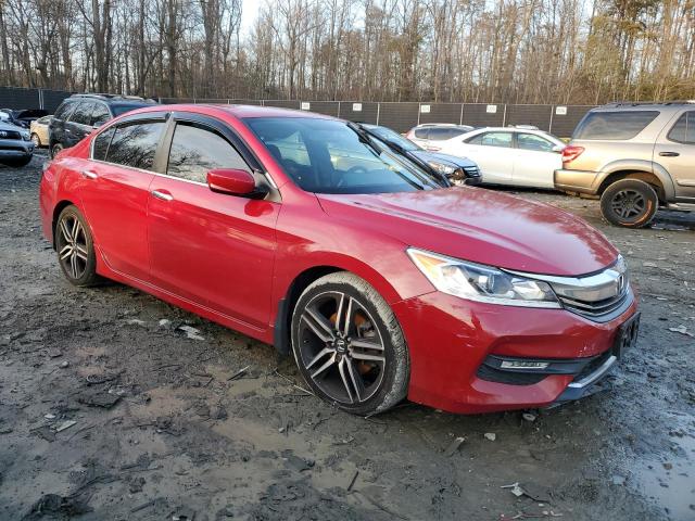 1HGCR2F5XGA061198 - 2016 HONDA ACCORD SPORT RED photo 4