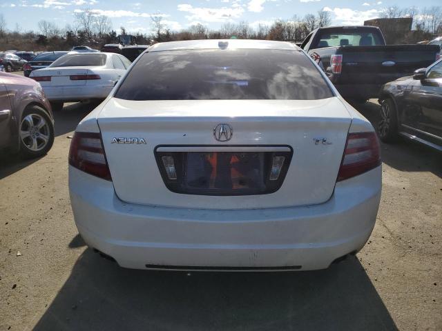 19UUA66277A040270 - 2007 ACURA TL WHITE photo 6