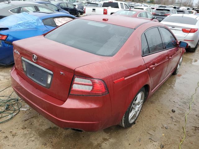 19UUA66218A032490 - 2008 ACURA TL RED photo 3