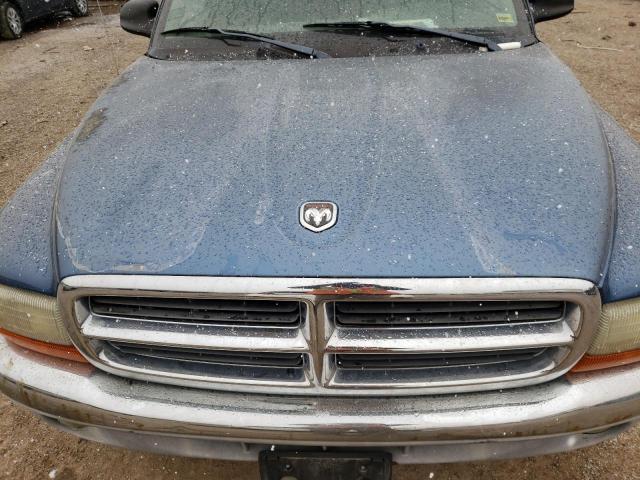 1D7GL42K44S713172 - 2004 DODGE DAKOTA SLT BLUE photo 11