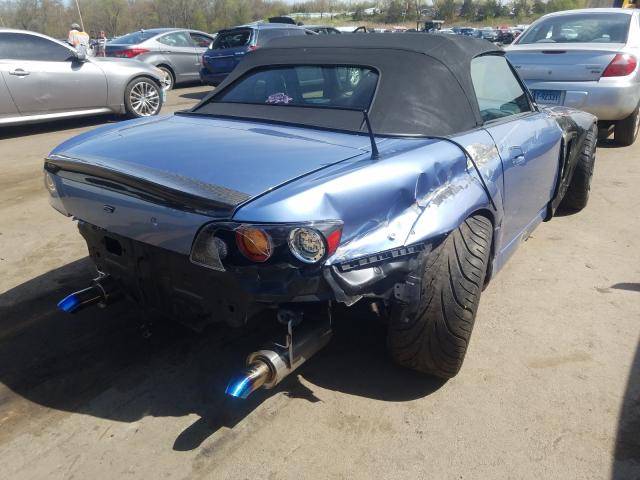 JHMAP21474T004532 - 2004 HONDA S2000  photo 4