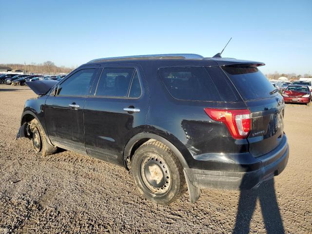 1FM5K8F82KGA65711 - 2019 FORD EXPLORER LIMITED BLACK photo 2