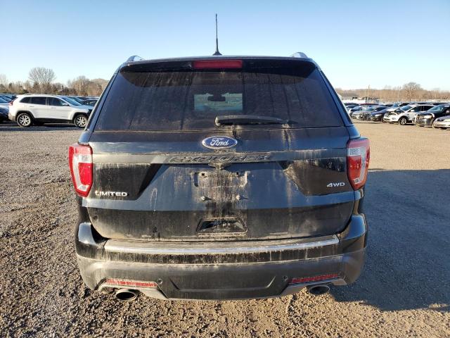 1FM5K8F82KGA65711 - 2019 FORD EXPLORER LIMITED BLACK photo 6