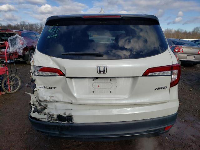 5FNYF6H17KB061187 - 2019 HONDA PILOT LX WHITE photo 6