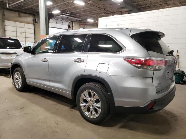 5TDJKRFH0FS189416 - 2015 TOYOTA HIGHLANDER XLE SILVER photo 2