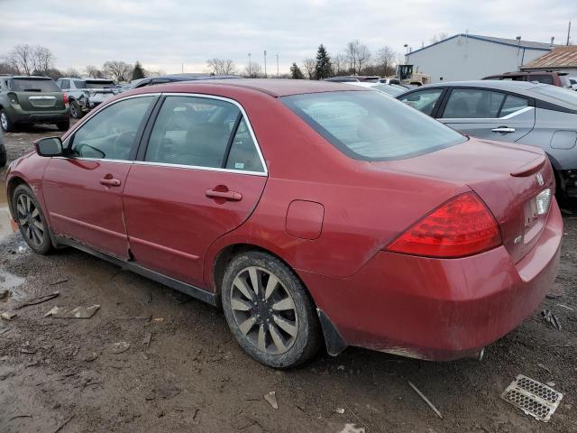 1HGCM66497A088261 - 2007 HONDA ACCORD SE MAROON photo 2