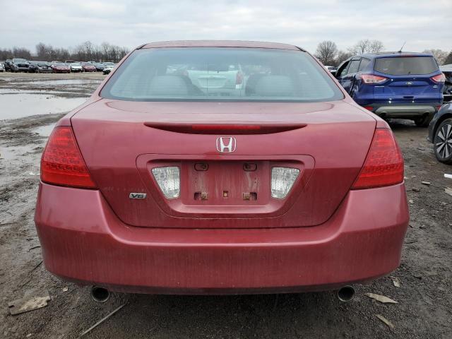 1HGCM66497A088261 - 2007 HONDA ACCORD SE MAROON photo 6