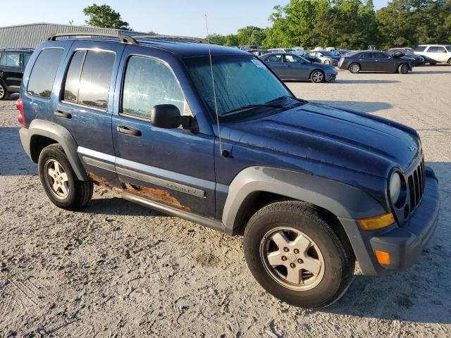 1J4GL48K57W572539 - 2007 JEEP LIBERTY SPORT BLUE photo 4