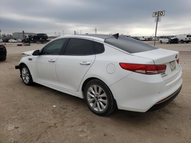 5XXGU4L38GG080284 - 2016 KIA OPTIMA EX WHITE photo 2