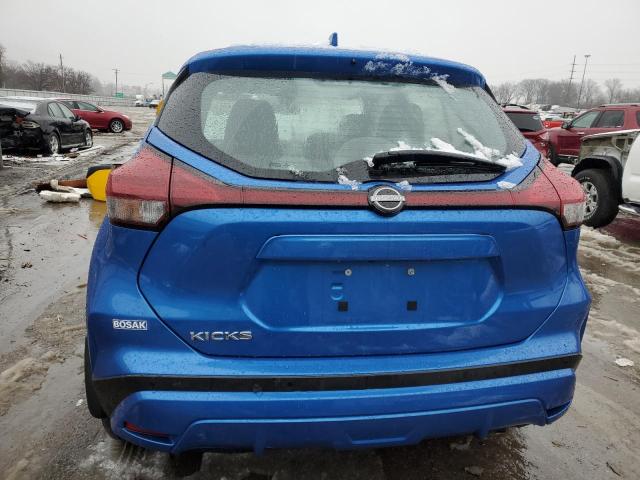 3N1CP5BV4NL476439 - 2022 NISSAN KICKS S BLUE photo 6