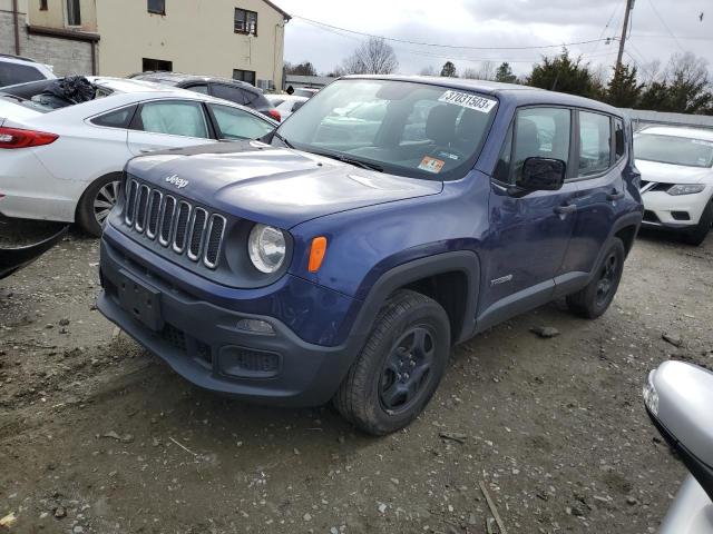 ZACCJBAB6HPF23860 - 2017 JEEP RENEGADE SPORT Կապույտ լուսանկար 1