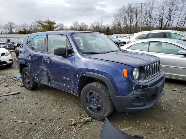 ZACCJBAB6HPF23860 - 2017 JEEP RENEGADE SPORT Կապույտ լուսանկար 4