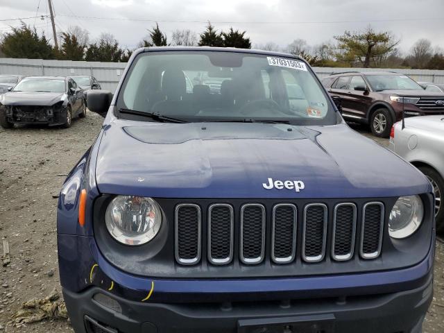 ZACCJBAB6HPF23860 - 2017 JEEP RENEGADE SPORT Կապույտ լուսանկար 5