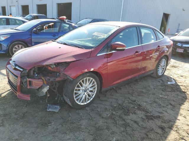 1FADP3J25EL230482 - 2014 FORD FOCUS TITANIUM BURGUNDY photo 1